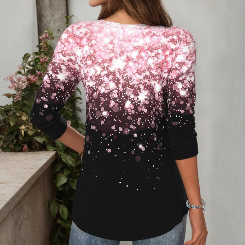 Long Sleeve Casual Gradient Blouse Susan Julie long-sleeve-casual-gradient-blouse-susan-julie