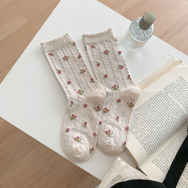 Casual Floral Socks