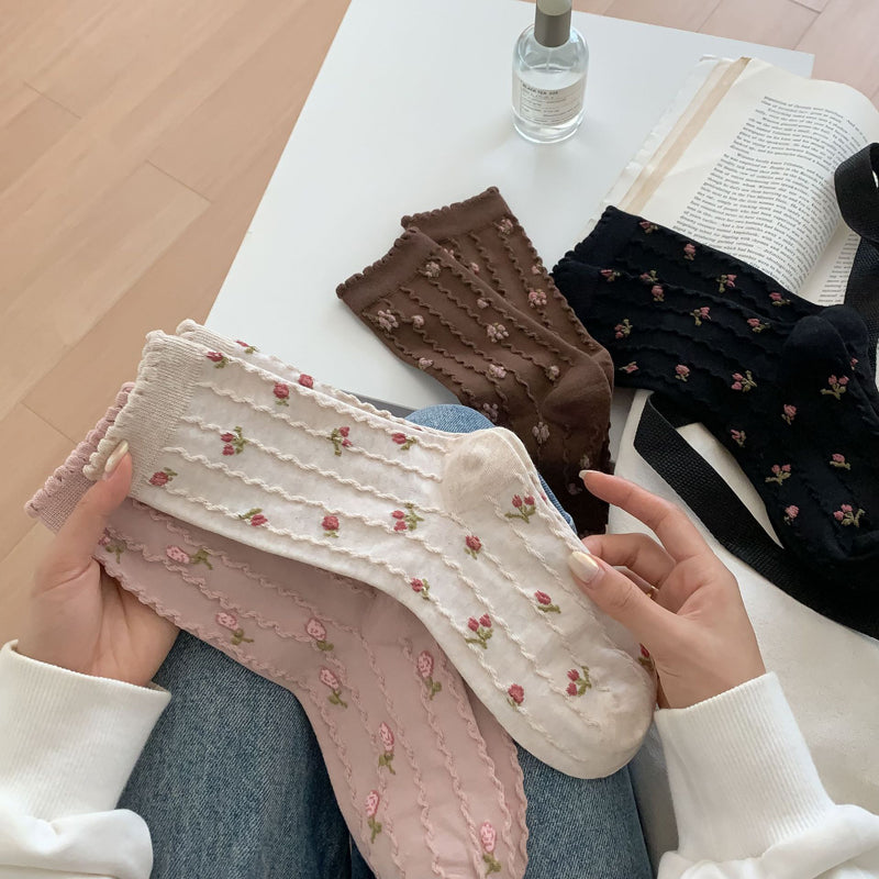 Casual Floral Socks