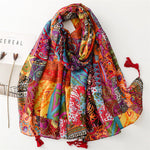 Vintage Ethnic Print Scarf