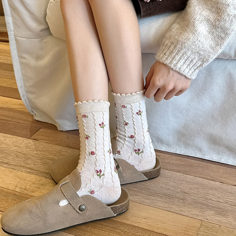 Casual Floral Socks