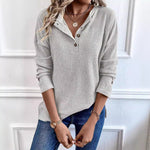 Solid Colour Casual Sweatshirt