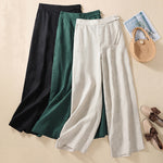 【Cotton And Linen】Casual Wide Leg Trousers