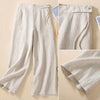 【Cotton And Linen】Casual Wide Leg Trousers