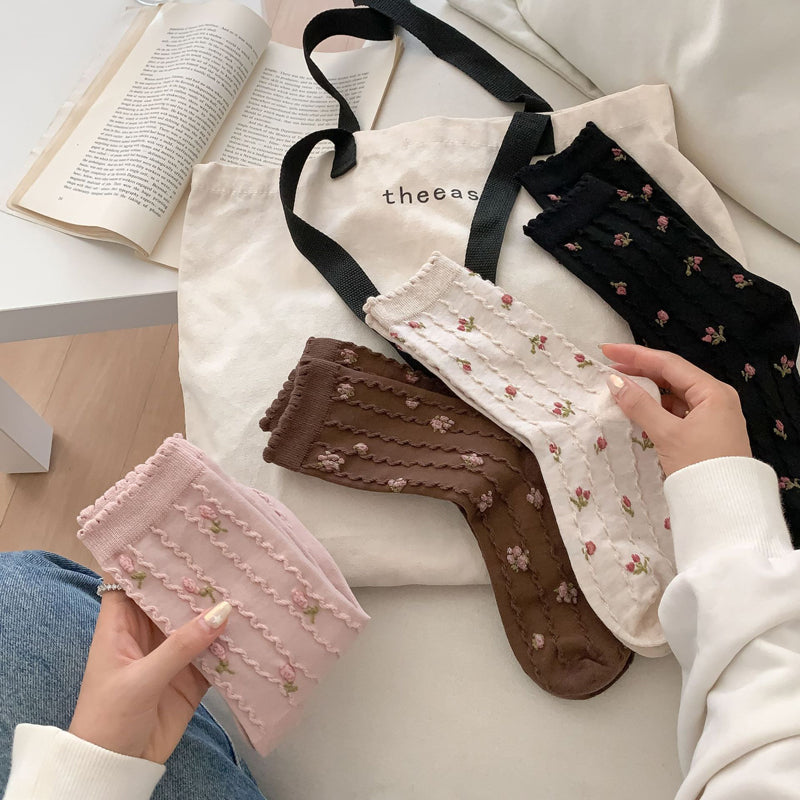 Casual Floral Socks