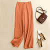 【Cotton and Linen】Solid Colour Casual Trousers