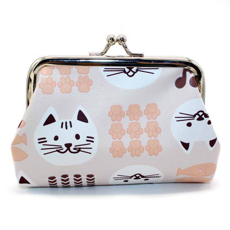 Cat Print Coin Purse