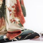 Vintage Floral Print Scarf