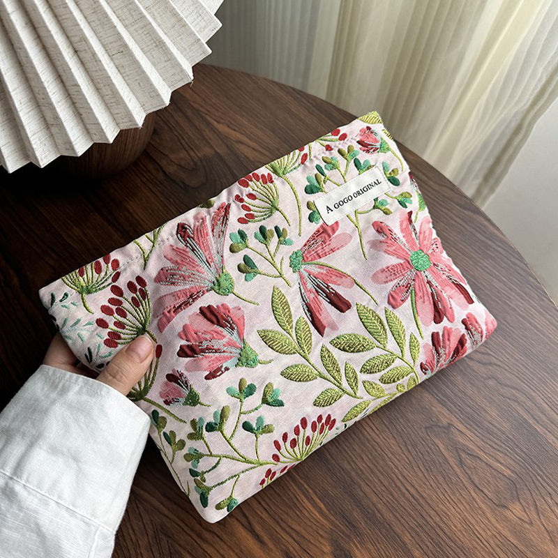 Vintage Flower Embroidered Bag