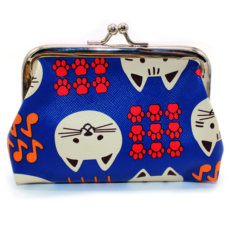 Cat Print Coin Purse