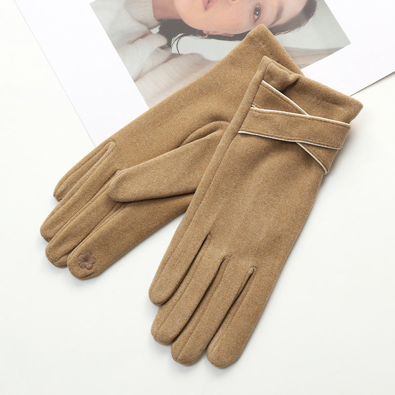 Solid Colour Warm Gloves