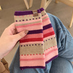 Colourful Striped Warm Gloves