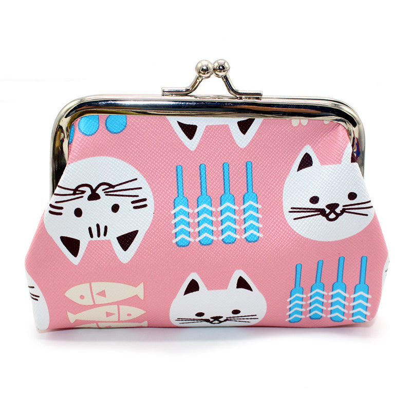 Cat Print Coin Purse