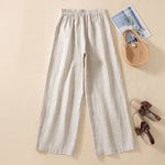 【Cotton And Linen】Casual Wide Leg Trousers