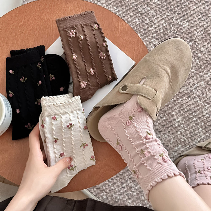 Casual Floral Socks