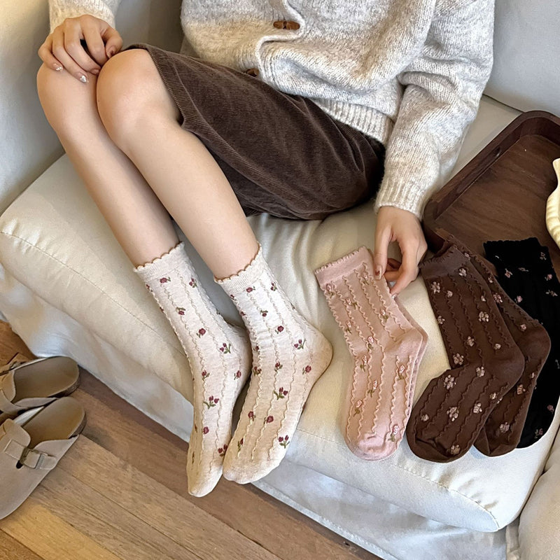 Casual Floral Socks