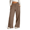 Solid Colour Casual Trousers