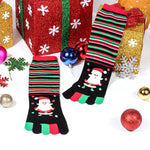 Five Toe Christmas Socks