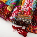 Vintage Ethnic Print Scarf