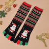 Five Toe Christmas Socks