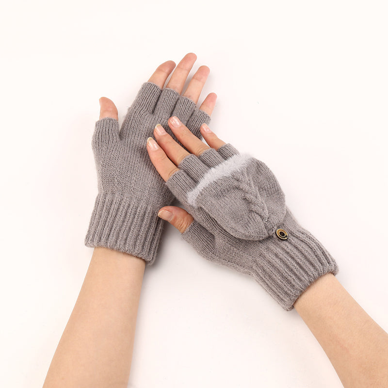 Solid Colour Warm Gloves