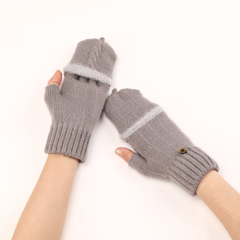 Solid Colour Warm Gloves