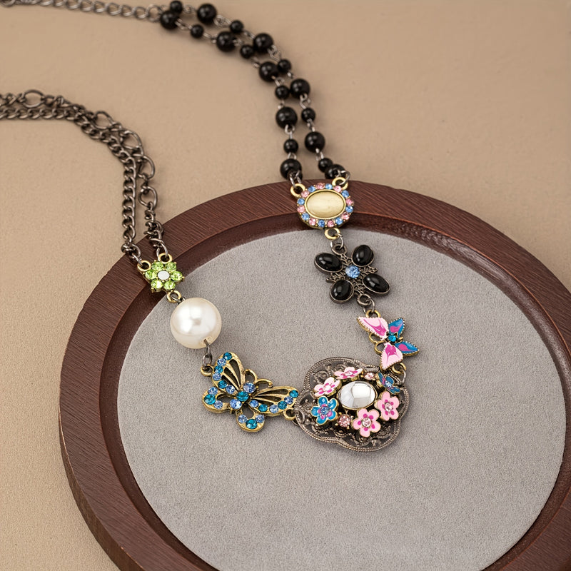 Vintage Ethnic Butterfly Necklace