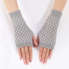 Solid Colour Knitted Gloves