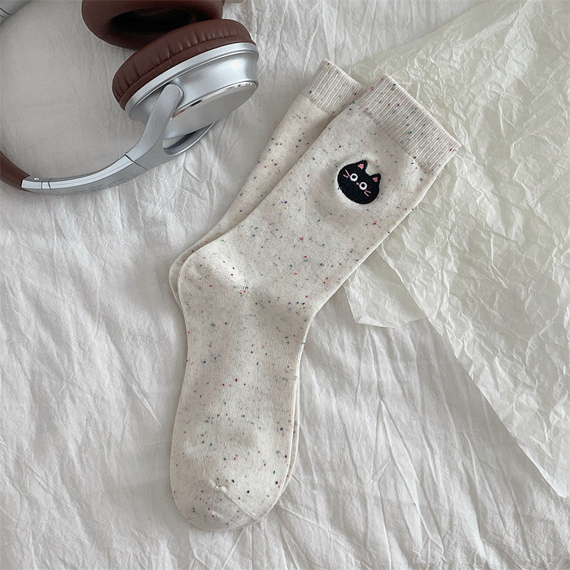 Casual Cat Print Socks