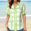 Casual Plaid Blouse