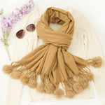 Solid Colour Warm Scarf