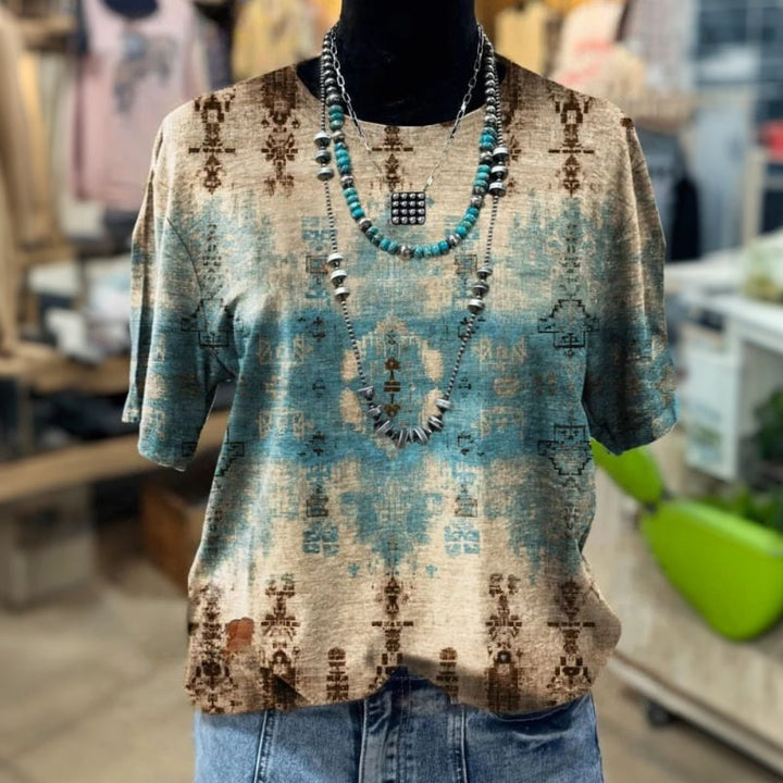 Geometric Print Casual T-Shirt