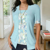 Elegant Patchwork Blouse