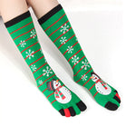 Five Toe Christmas Socks