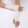 Solid Colour Knitted Gloves
