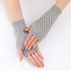 Solid Colour Knitted Gloves
