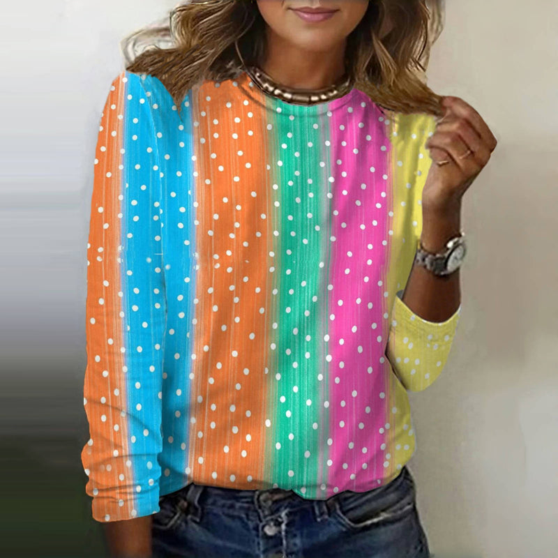 Colourful Polka Dot T-Shirt