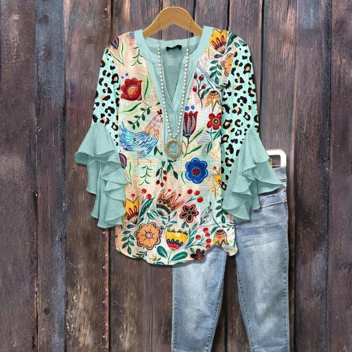 Casual Abstract Print T-Shirt