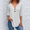 Casual Solid Colour Blouse