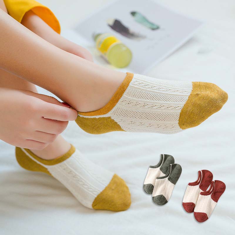 Casual Colour Block Socks