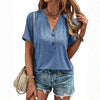 Casual Solid Colour Blouse