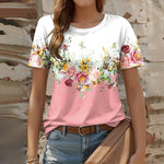 Casual Floral Print T-Shirt