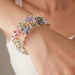 Colourful Butterfly Flower Bracelet