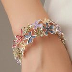 Colourful Butterfly Flower Bracelet