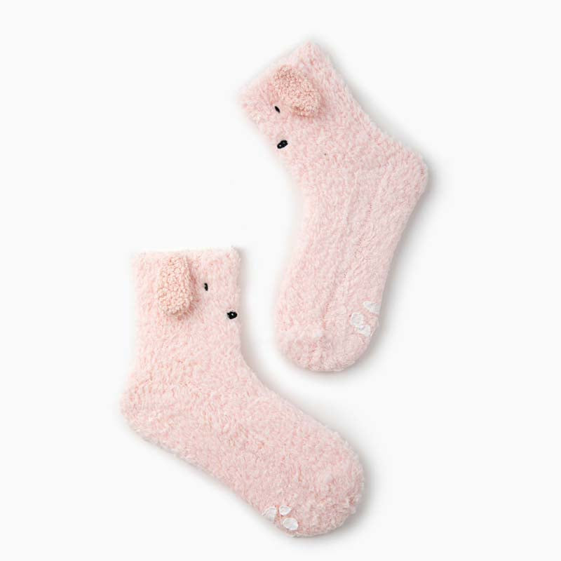 Cartoon Dog Plush Socks