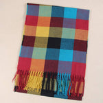 Colorful Plaid Casual Scarf