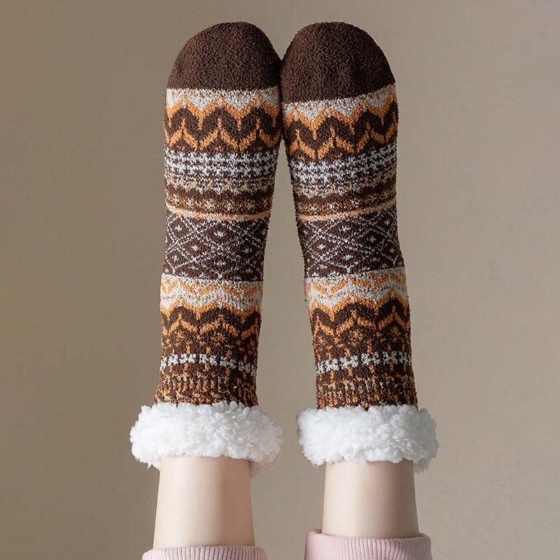 Vintage Warm Non-Slip Socks