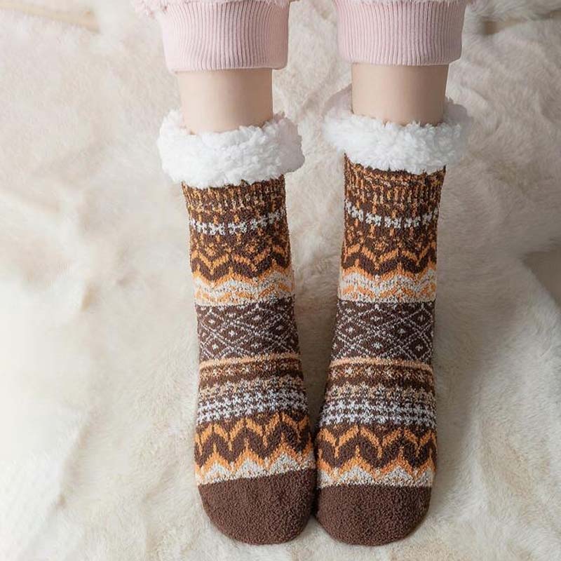 Vintage Warm Non-Slip Socks