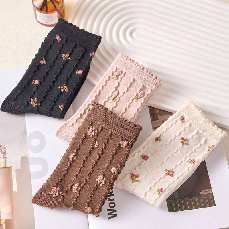 Casual Floral Socks