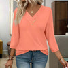Casual Solid Colour Blouse